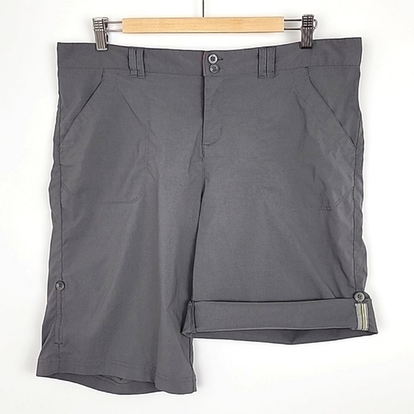 Cloudveil Men's Grey Stone Shorts Roll  Up Hem Hiking Travel Lightweight Size XL - Picture 3 of 15